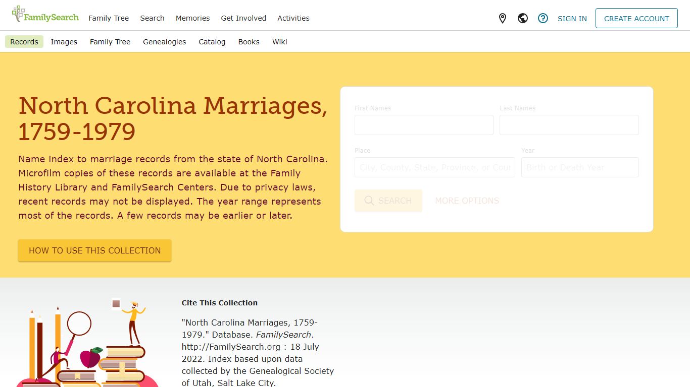 North Carolina Marriages, 1759-1979 • FamilySearch